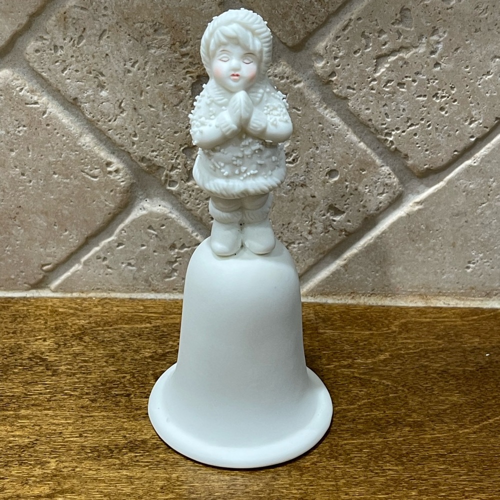 White Porcelain Figurine Bell